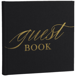 Focus Base Line Canvas Album 20x20 Guestbook Black