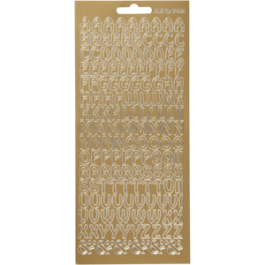 Focus Stickers Gold Letters Design 2