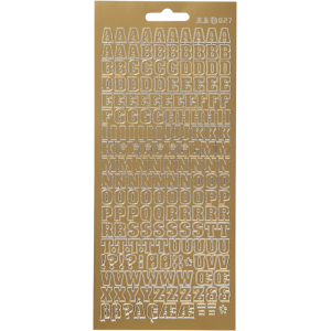 Focus Stickers Gold Letters Design 3