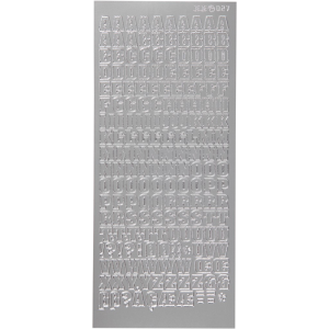 Focus Stickers Silver Letters Design 3