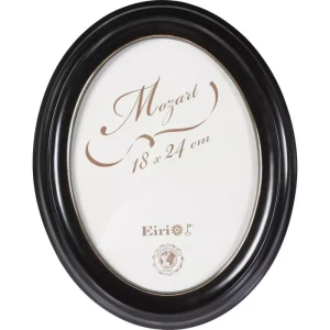 Oval Svart 6X9