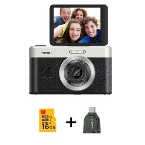 KODAK Digitalkamera Pixpro C1 CMOS 4x 13MP Paket Svart